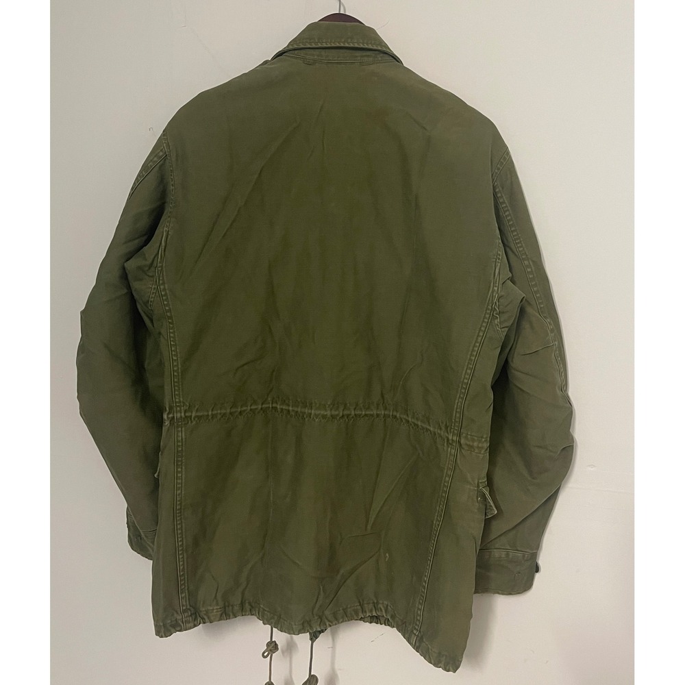 Vintage US Military M-1951 Field Jacket Olive Drab Shade 107 Cotton Sateen Coat - Picture 2 of 12